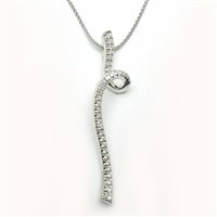Collana Damiani Donna in Oro bianco Diamante 0.54 Ct 20012291 - 20012291